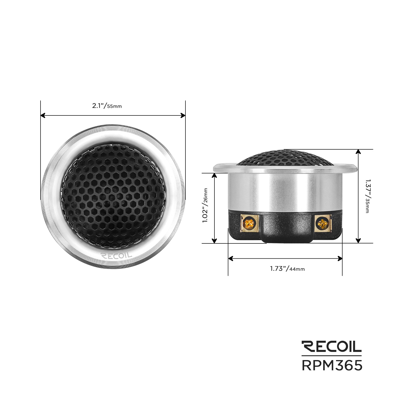 RPM365 - 6.5 Inch 3 Way Component Speaker, Echo Pro Premium