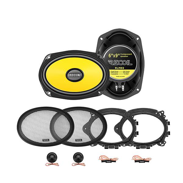 Recoil RLM69 6x9" 2-Way Component Speaker System – 60W RMS