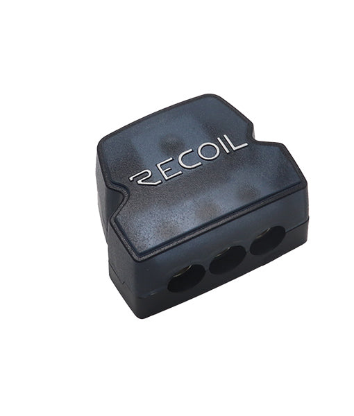 DB13 - Recoil 3 Way Power Distribution Block, 1 X 0/2/4 Gauge in 3 X 4/8 Gauge Out Power Distribution Ground Distributor Block for Car Audio Amplifier Splitter