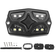 DDL-WG - UTV Golf Cart Dome Light Map Light Interior Light Universal 12-30v LED Light with Roll Bar Mount, IPX7 Waterproof, Super Bright LED with On/off Switch, for UTV ATV Golf Cart Boat RV Van Travel Trailer Off-road Vehicle, White & Green LED
