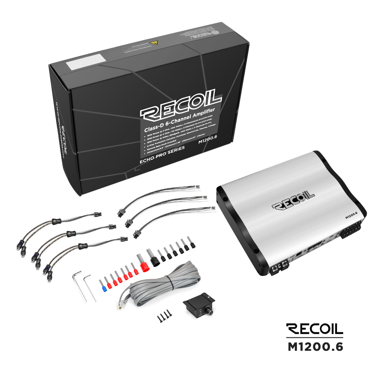 M1200.6 – 6-Channel Class-D Amplifier | 1,200W RMS