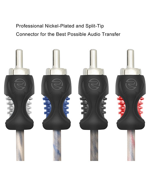 RCI412 - Echo Series 12ft 4-channel Twisted Pair OFC RCA Cable