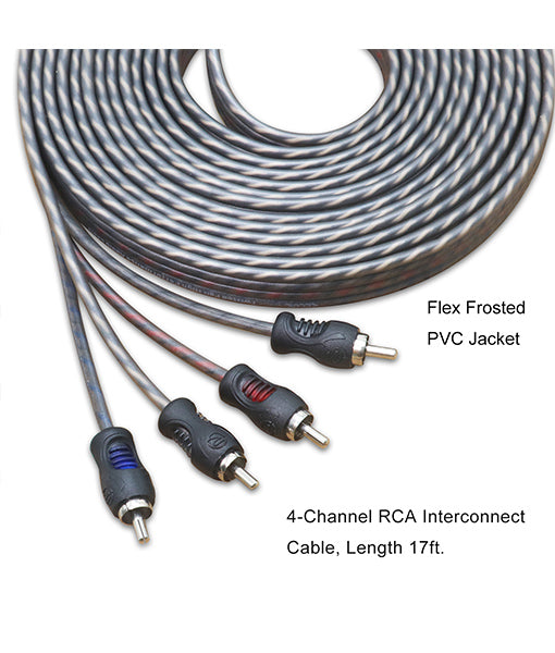 RCI417 - Echo Series 17ft 4-channel Twisted Pair OFC RCA Cable