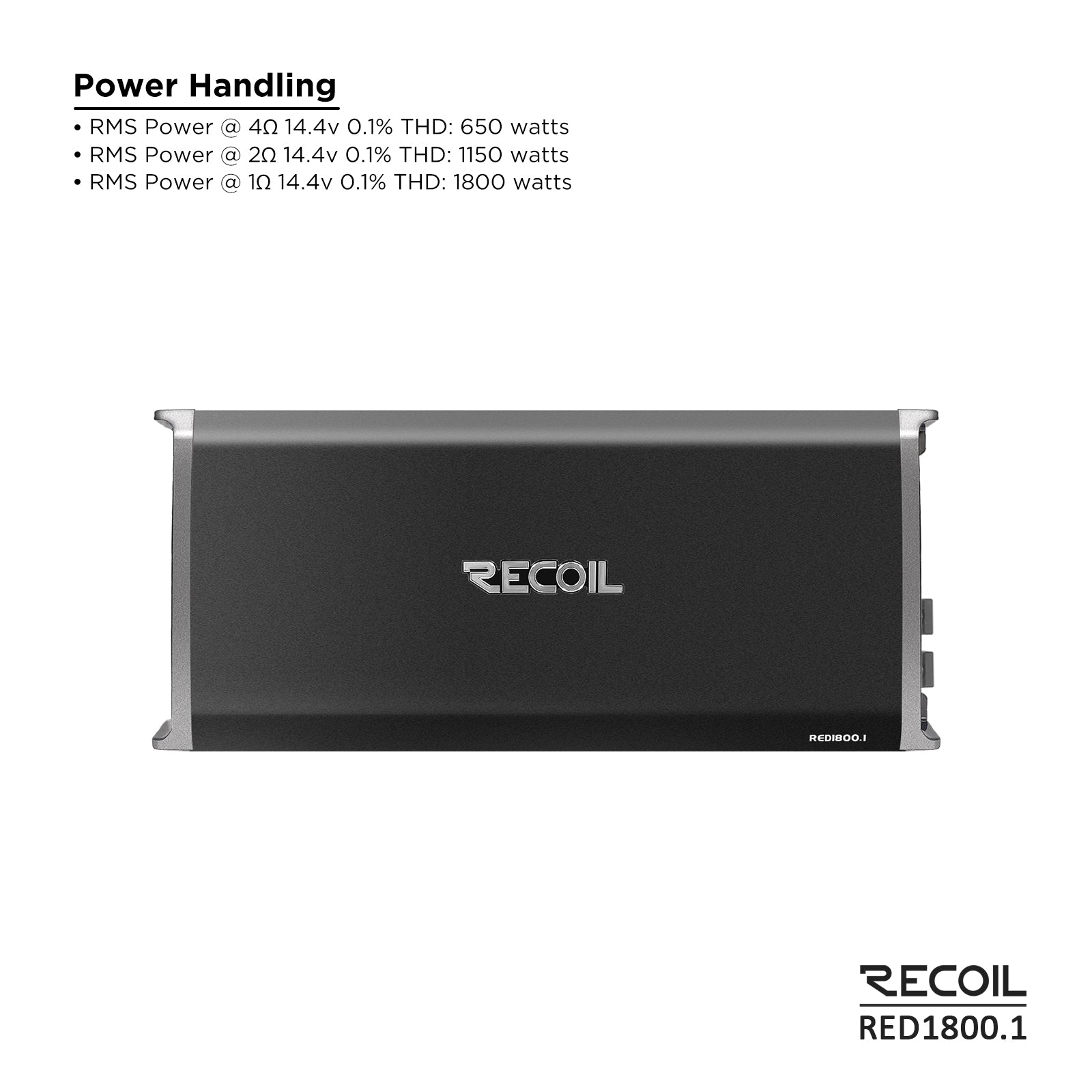 RED1800.5 – 1800W Class-D 5-Channel Car Audio Amplifier
