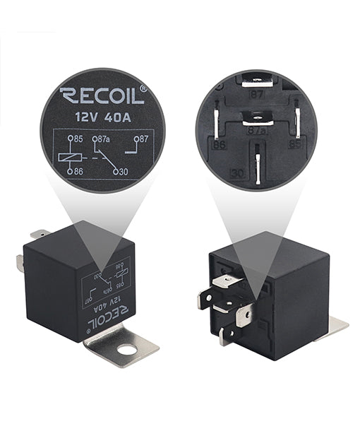 RL3040-K2 - Recoil 40a SPDT Relay Complete Kits (2 Pack)