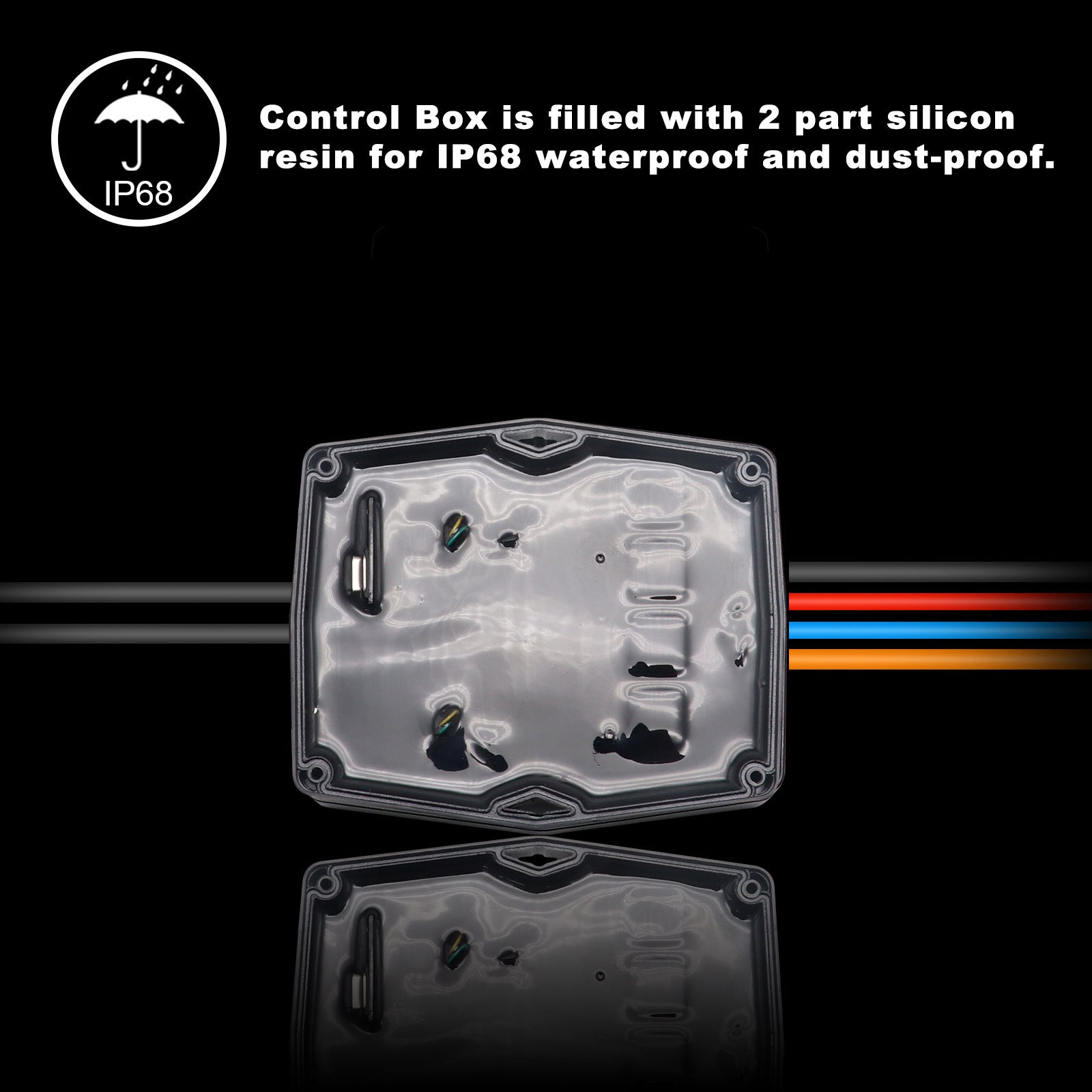 RLK8 - Waterproof Rgbw LED Rock Lights 8 Pods, Underglow Multicolor LED Light for Car Truck ATV UTV Suv Off-road Boat, Bluetooth App and Rf Remote Controller, Music Mode