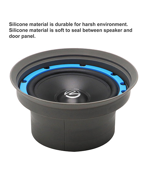 SPB8 - Foldable Silicone Speaker Baffle Kits for 8" Speakers
