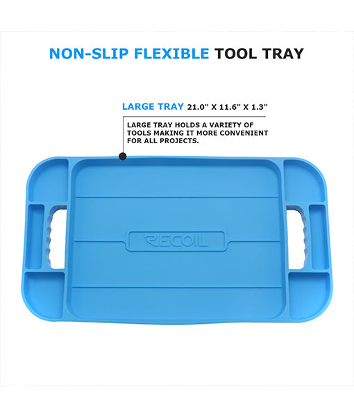 STT-L - Silicone Non-slip Flexible Tool Tray Organizer Large