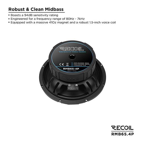 RMB65-4P – 6.5" Pro Midbass Speaker