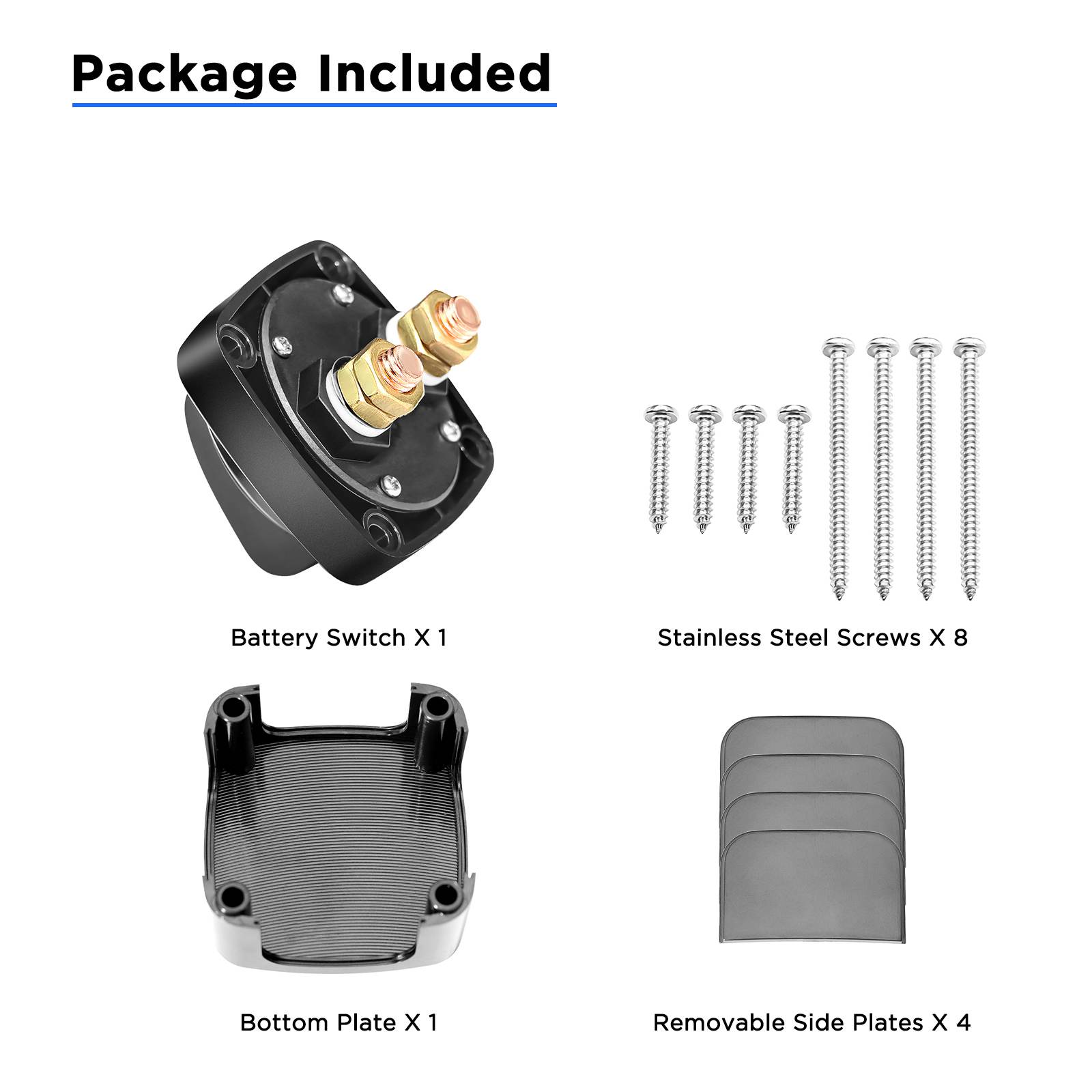 BS2 - Battery Switch BS2, 250A DC 12V-48V On-Off 2-Position