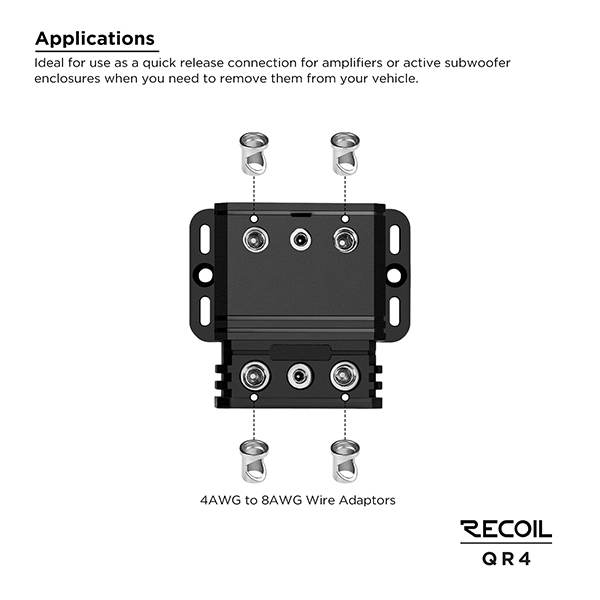 QR4 - 4 AWG quick release connector