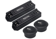 RET1 - Echo Series 1-inch Car Audio Component Neodymium Silk Dome Tweeters with Triple-level Tweeter Crossover, Pair