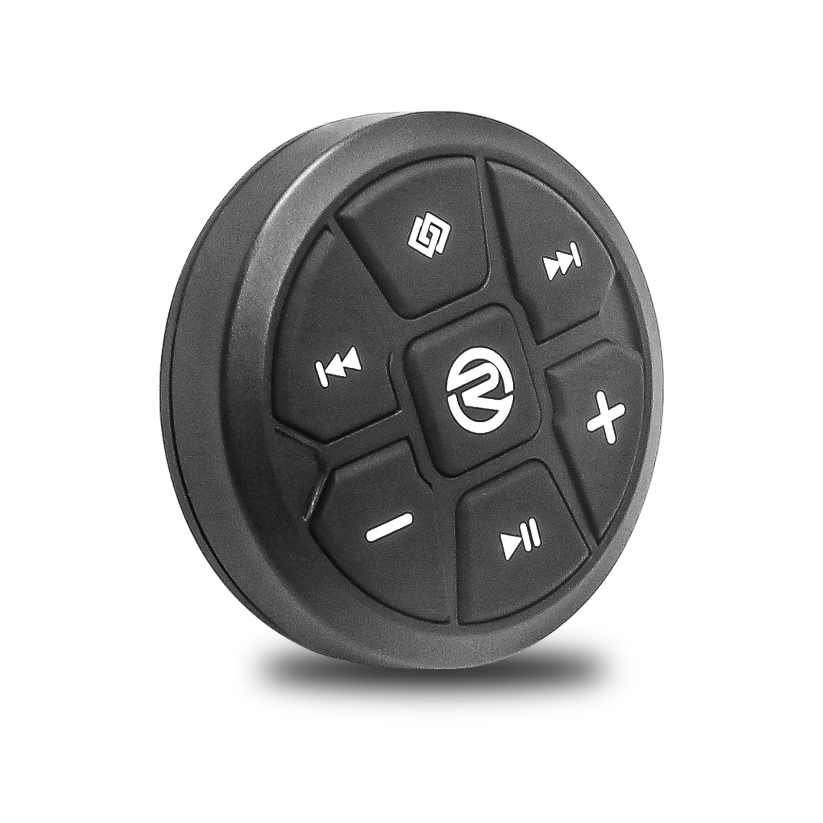 PRC-2B Waterproof Bluetooth Media Button, Wearable & Steering Wheel Remote Control for Car, Bike, Boat and Powersports Vehicles, Compatible with iPad Pro, iPad Air, MacBook Air, MacBook Pro, iPhone, Samsung Galaxy or Any Android Devices, Black