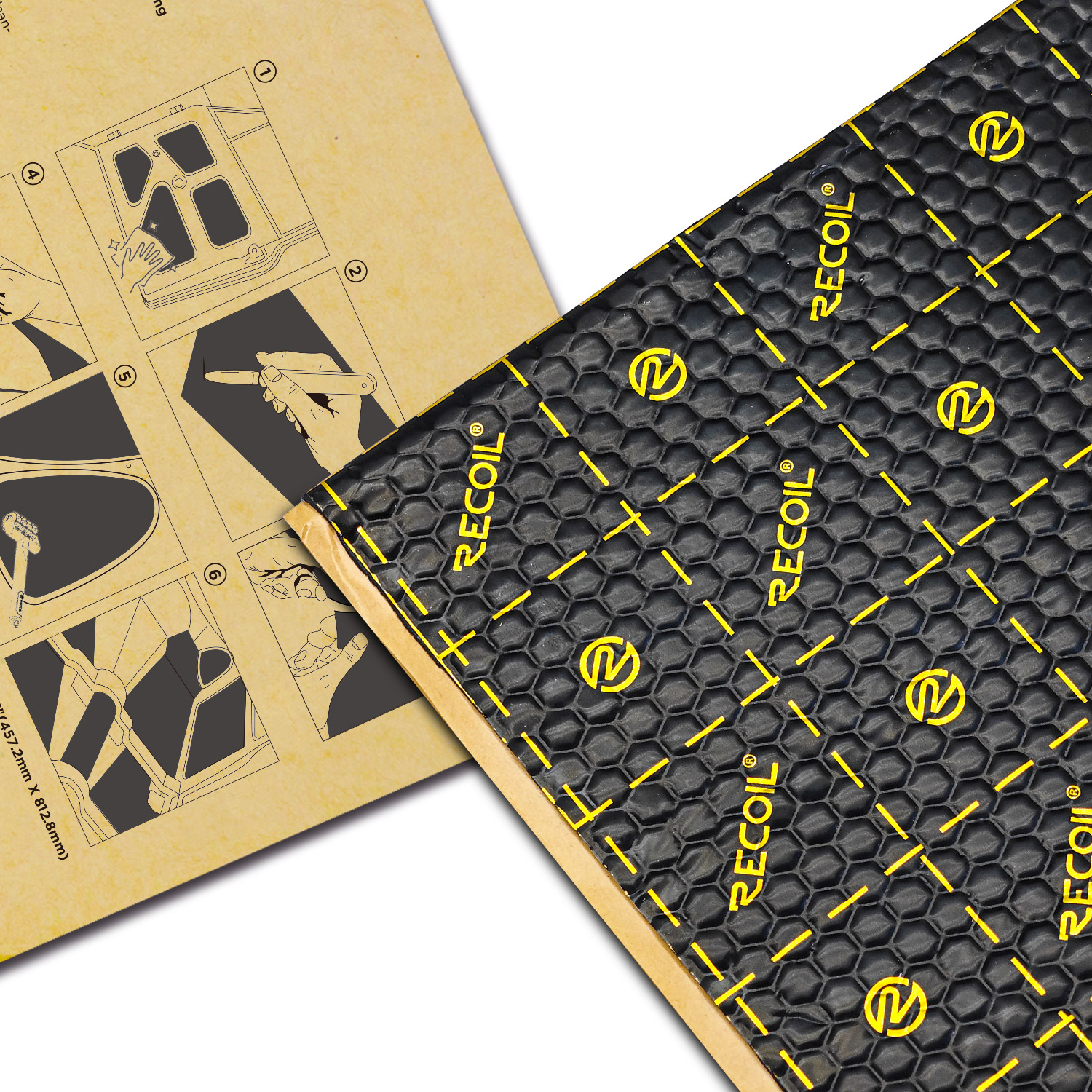 XLBK 9-SHEETS LIGHT-WEIGHT DAMPENING MATS, 18″X32″