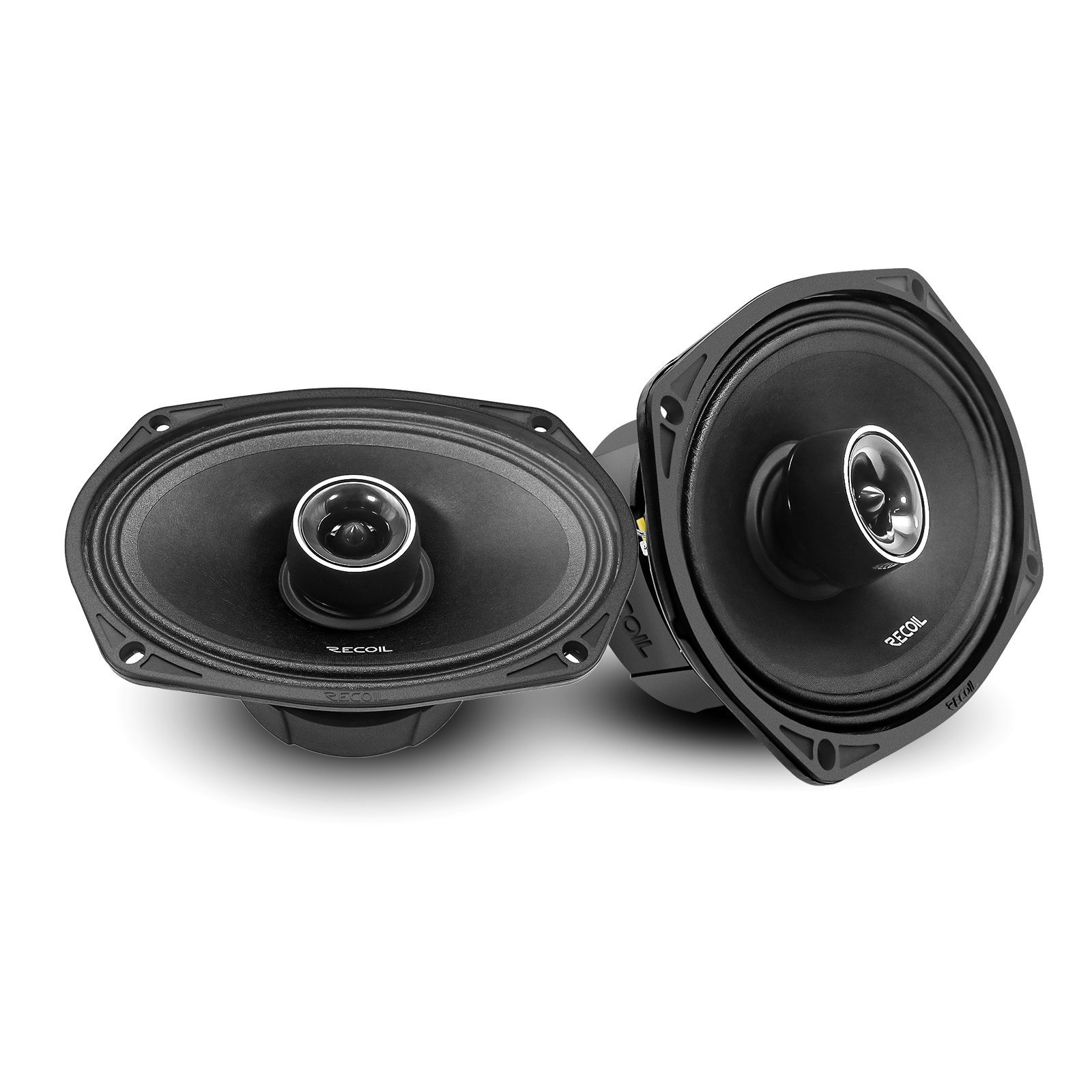 MX69 Pair 6X9-Inch 2-Way Pro Audio High Output Midrange Coaxial Speakers with Built-in Bullet Tweeters, 700 Watts Max 350 Watts RMS 4-Ohm (Pair), Water Resistant, Grills Included