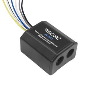 ALOC2 Recoil 2-Channel Speaker Cable to RCA Adjustable Line Output Converter with Remote