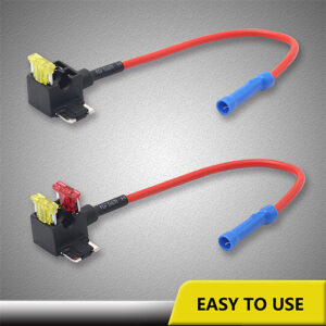 FT3-10 Recoil 12V Car Add-A-Circuit Fuse Tap Adapter, Micro 2 Blade Fuse Holder, 10A, 20A Fuses (10 Pack)