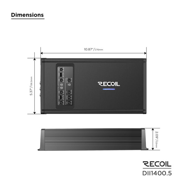 DII1400.5 1400 WATTS CLASS-D 5-CHANNEL AMPLIFIER - Image 4