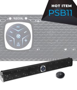 PSB11 Waterproof Amplified 11-Speaker Sound Bar with Remote Control