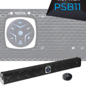 PSB11 Waterproof Amplified 11-Speaker Sound Bar with Remote Control
